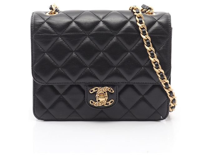 Borsa a tracolla Chanel Matelassé Nero