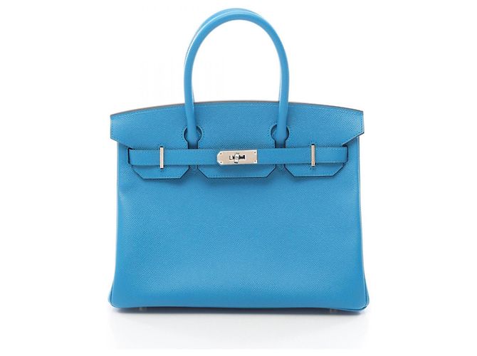 Hermès Sac à main Hermes Birkin 30 Blue Zanzibar Bleu