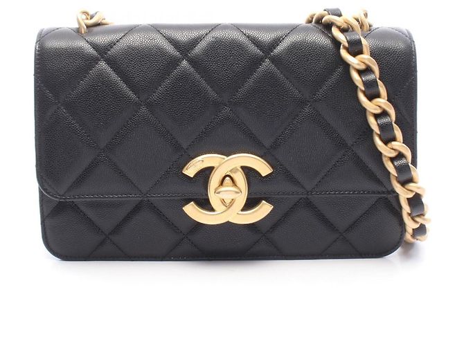 Timeless Bolsa de Ombro Chanel Matelassé Preto