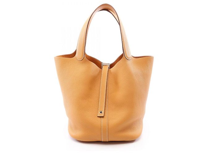 Hermès Sac à main Hermes Picotin Lock GM Natural Sable Marron