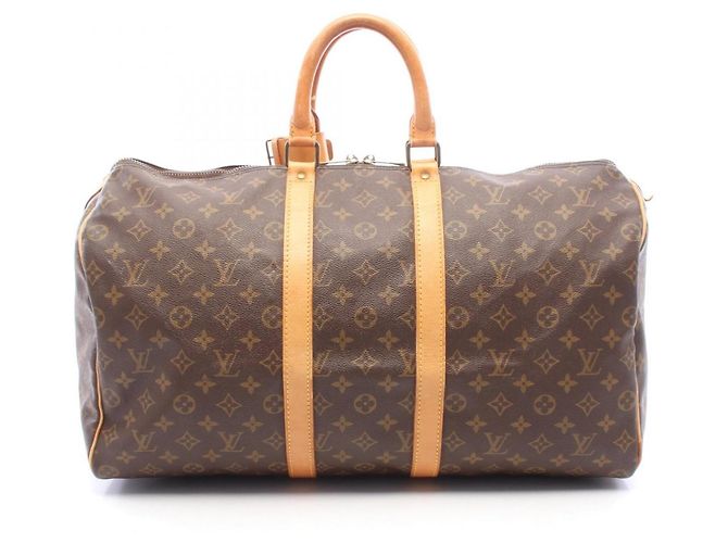 Sac Boston Louis Vuitton Keepall 50 Marron Monogramme
