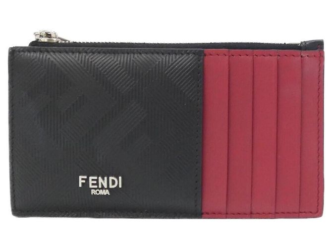 Fendi SHADOW Coin Case Black