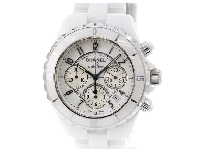 Chanel J12 Chronograph Ceramic Automatic Men's Watch H1007