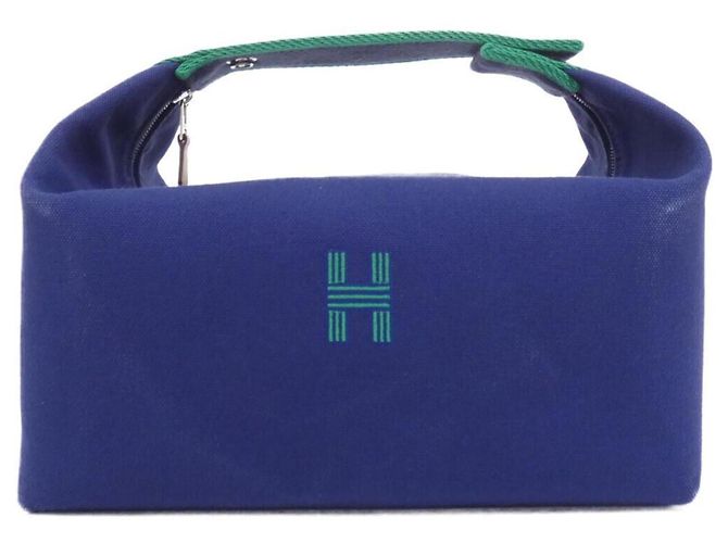 Hermès Borsa e pochette Hermes Bride à Black GM 103223M Blu