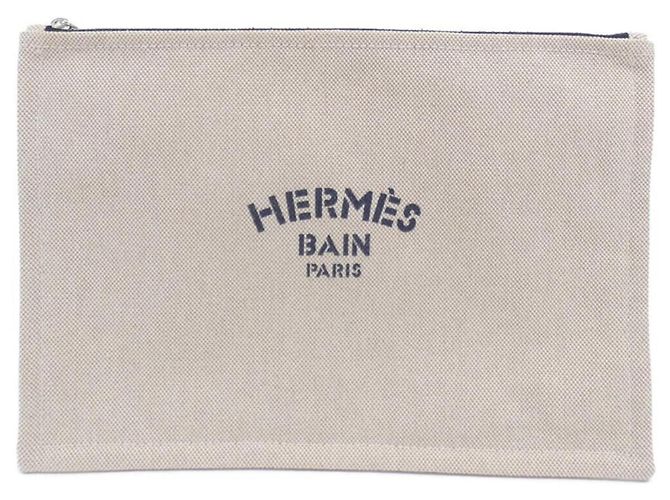 Hermès Borsa Hermes New Yachting GM 103134M e pochette Blu