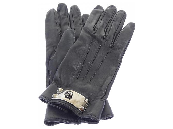 Hermès Luvas quentes Hermes Black Preto