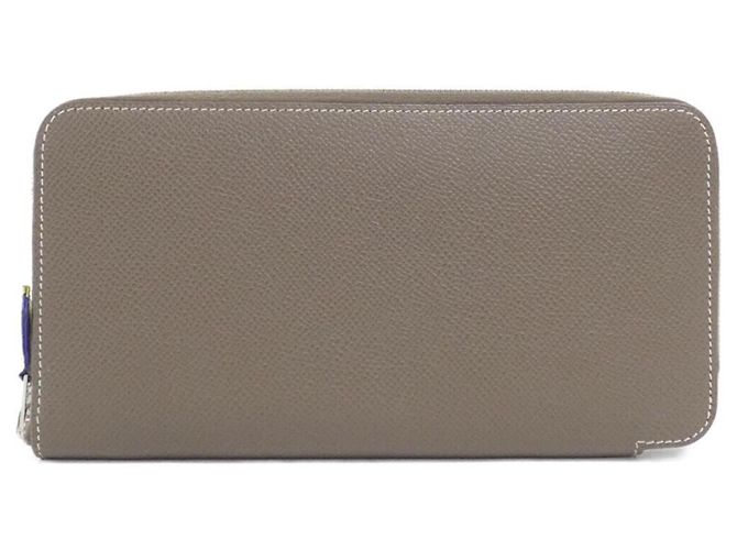 Hermès Hermes SANGLES Silk Bi-Fold Wallet Blue Beige