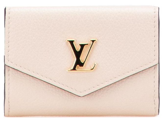 Louis Vuitton Portefeuille Lock Mini Wallet Castaño Beige