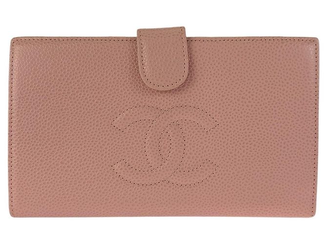 Portefeuille long Chanel Coco Mark Rose