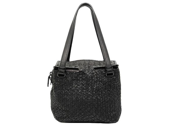 Bottega Veneta Intrecciato Handbag Black