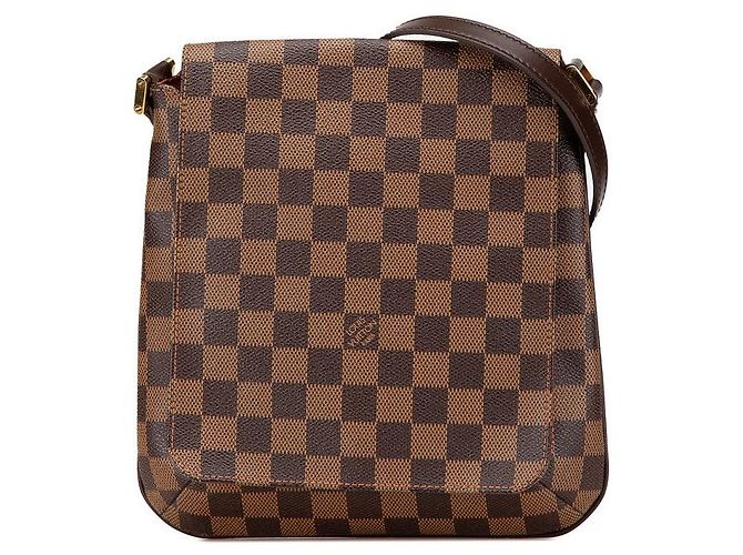 Borsa a tracolla Louis Vuitton Damier Musette Salsa Marrone