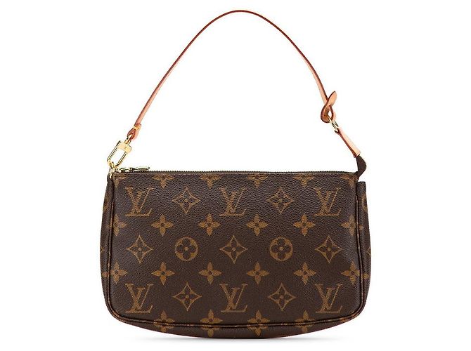 Borsa Louis Vuitton Pochette Accessoires Marrone