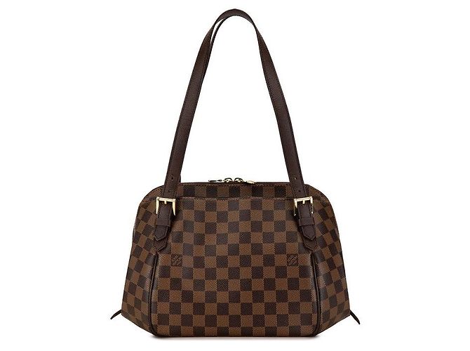 Bolsa de Ombro Louis Vuitton Damier Belem MM Marrom