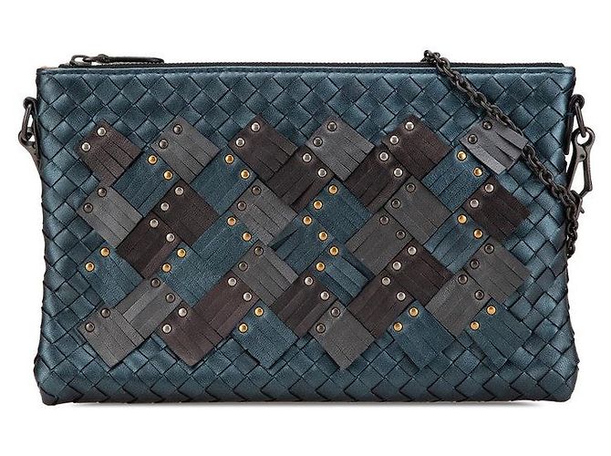 Borsa a tracolla Bottega Veneta Intrecciato Studs Chain Multicolore