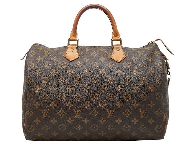 Bolsa Boston Louis Vuitton Speedy 35 Marrom