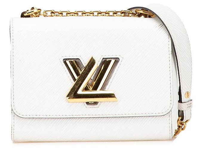 Borsa a tracolla Louis Vuitton Epi Twist PM Bianco