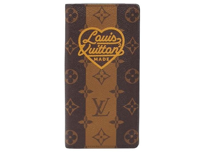 Louis Vuitton Portefeuille Plaza Long Wallet Marrone
