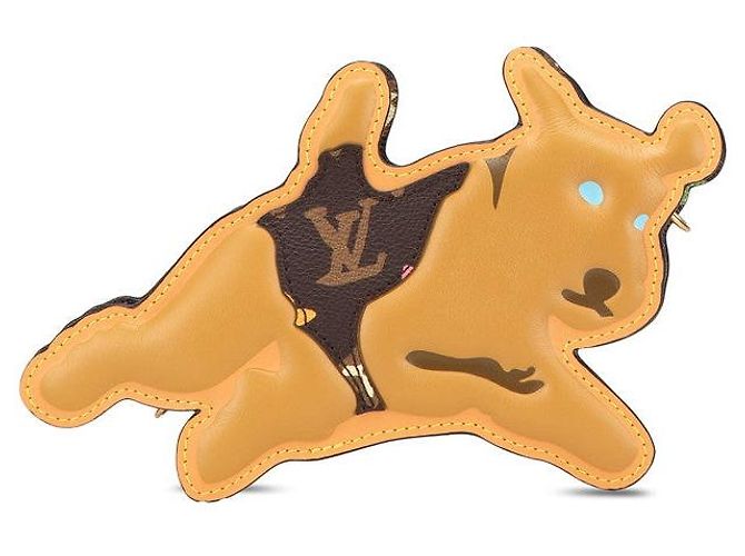 Borsa a tracolla Louis Vuitton Monogram Dog On Strap Marrone