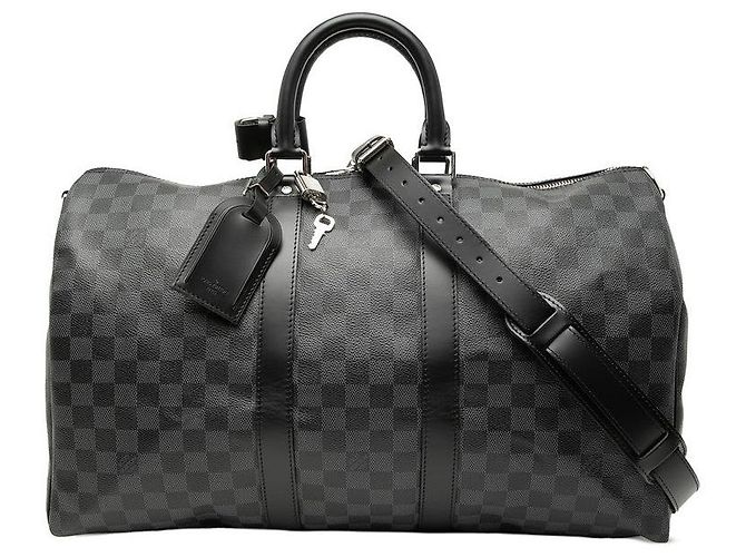 Louis Vuitton Keepall Bandouliere 45 Damier Graphite Nero