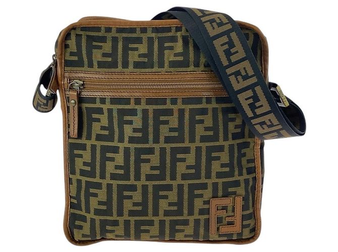 Borsa a tracolla Fendi Zucca Nylon Multicolore