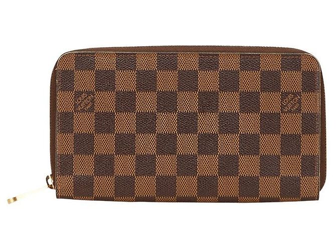 Portefeuille Long Louis Vuitton Zippy Organizer Marron