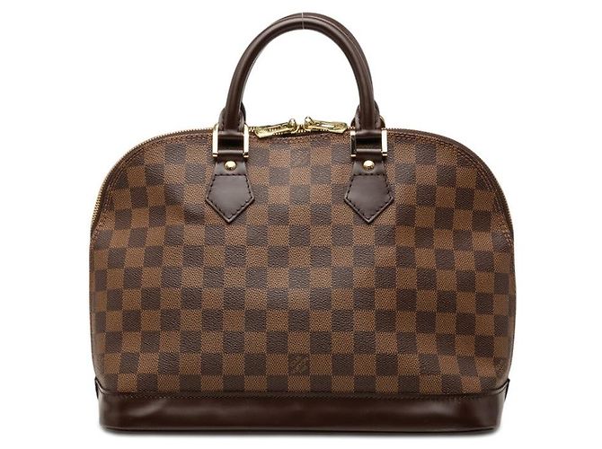 Borsa a mano Louis Vuitton Alma Marrone