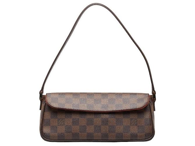 Bolsa de Ombro Louis Vuitton Damier Recoleta Marrom