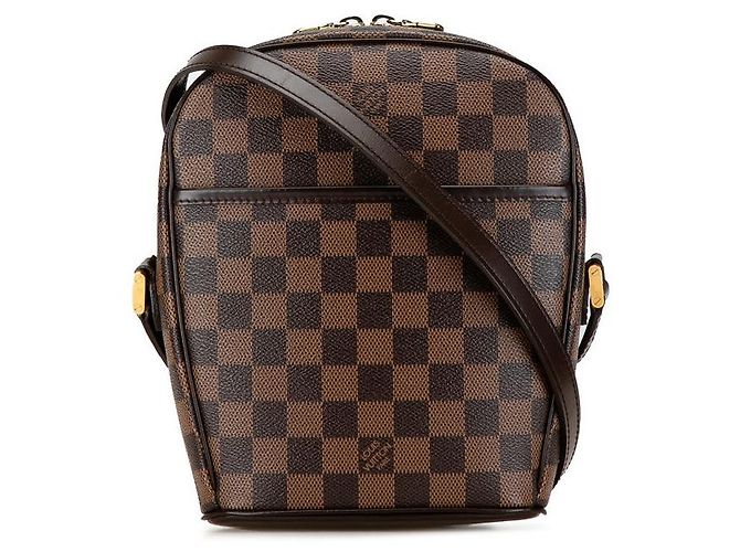 Bolsa Tiracolo Louis Vuitton Damier Ipanema PM Marrom