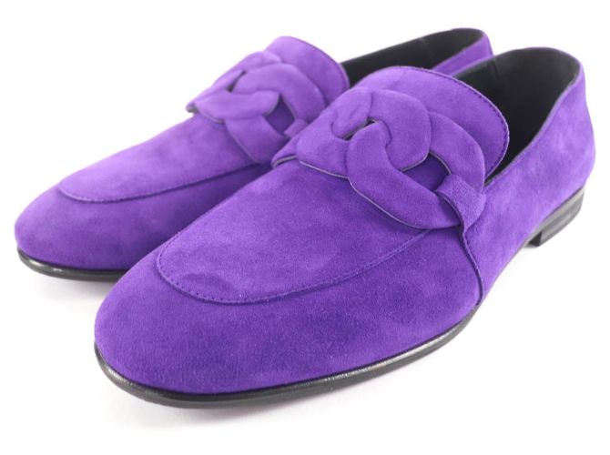 Hermès Honest Suede Moccasin36 Violet