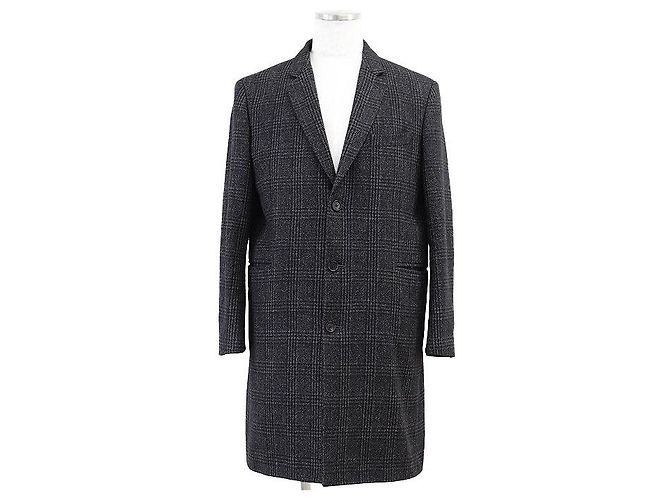Casaco em mistura de lã com padrão Glen Check Paul Smith Marrom Cinza antracite