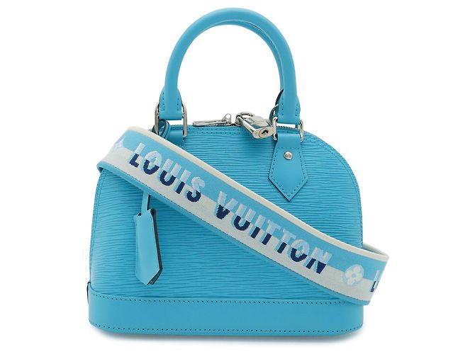 Bolsa Louis Vuitton Epi Alma BB em Turquoise Turquesa