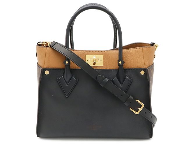 Sac à main Louis Vuitton Monogram On My Side MM Noir
