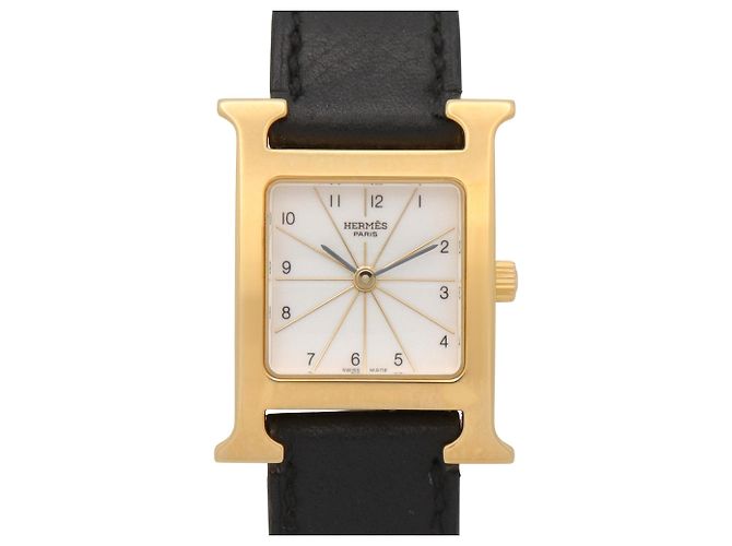 Hermès Hermes H-Watch Damenuhr Weiß