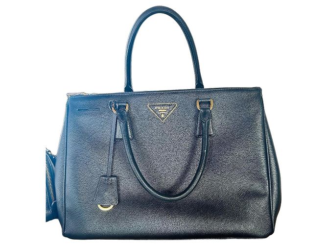 Prada Galleria Saffiano Leder Handtasche Schwarz