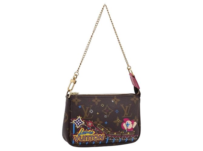 LOUIS VUITTON Vivienne Mini Pochette Accessoires Pouch M69752 LV Auth 202525M