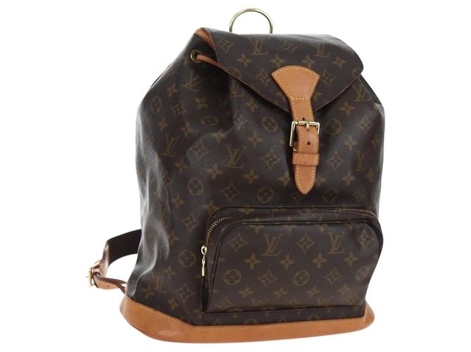 LOUIS VUITTON Monogram Montsouris GM Backpack M51135 LV Auth 205184V