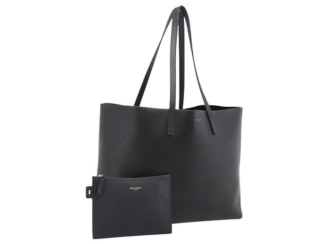 Autre Marque Borsa Tote SAINT LAURENT in pelle nera e oro 394195 Auth bs37268 Nero D'oro