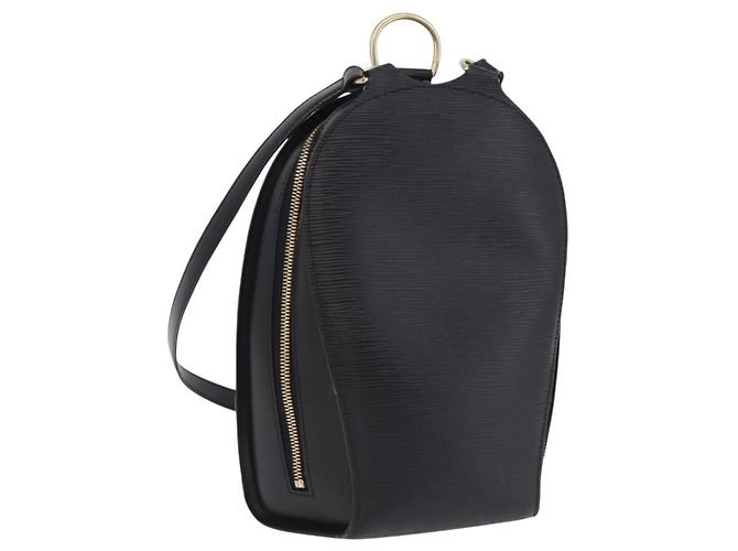 Mochila LOUIS VUITTON Epi Mabillon Black M52232 LV Auth 204031A Preto