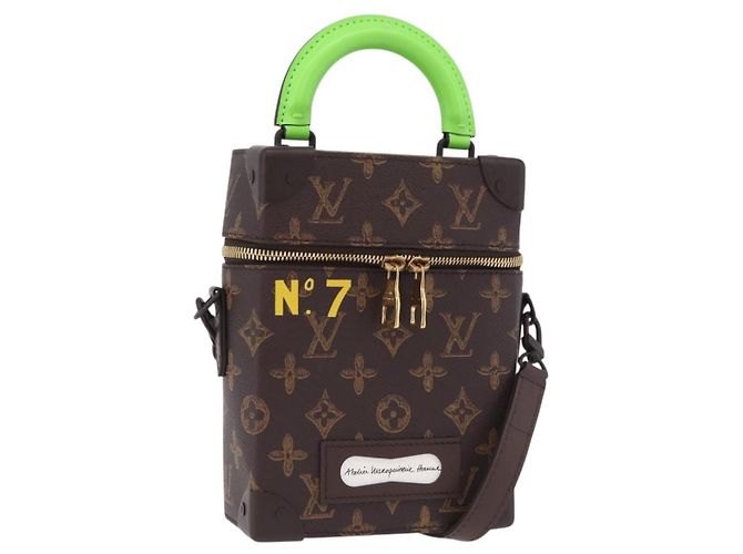 LOUIS VUITTON Monogram Vertical Box Trunk Shoulder Bag M59664 LV Auth LN212SM Monogramme