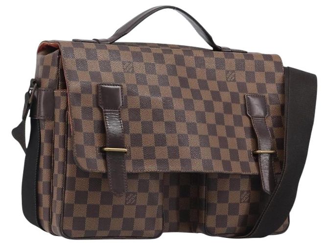 LOUIS VUITTON Damier Ebene Broadway Shoulder Bag N42270 LV Auth 201417 Damier ebène