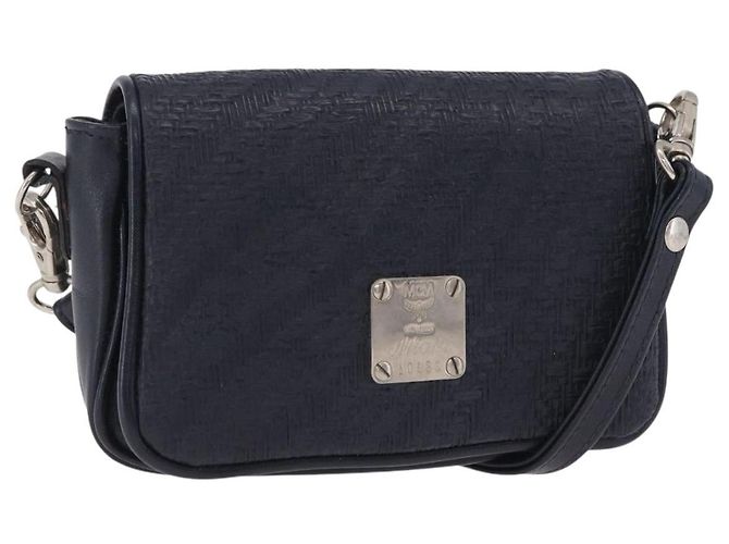 MCM Shoulder Bag PVC Navy Auth bs37199 Navy blue