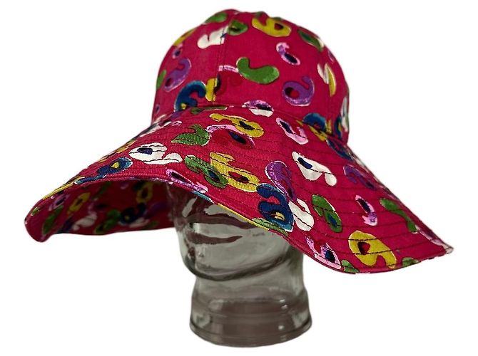 Courreges Vintage Courrèges Cotton Sun Hat Pink Multicolour