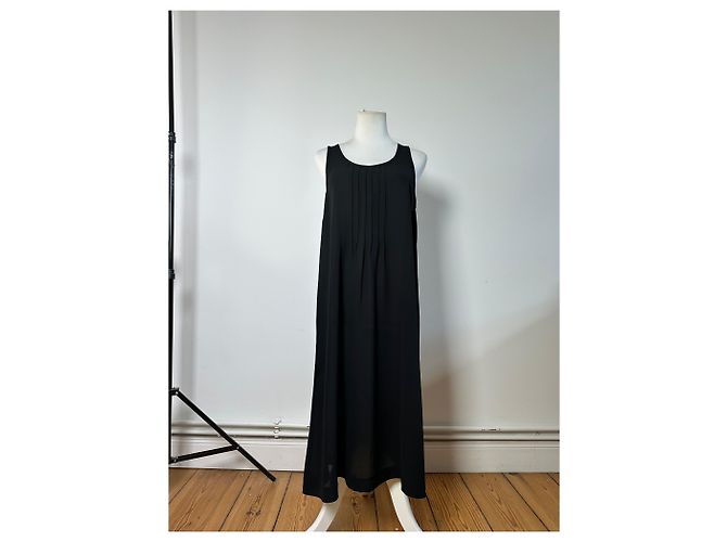 Comme Des Garcons Vintage Comme des Garçons Strick-Maxikleid Black M Schwarz