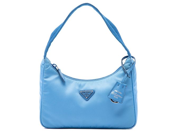 Borsa a tracolla Prada Mini Tessuto Re Edition 2000 Blu