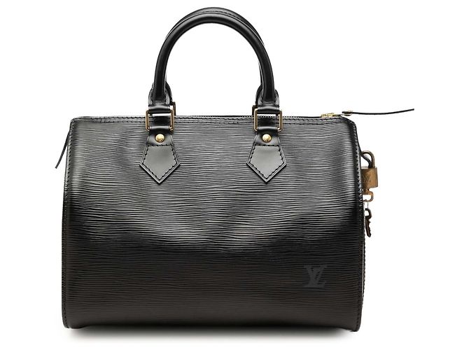 Borsa Boston Louis Vuitton Epi Speedy 25 Nera Nero