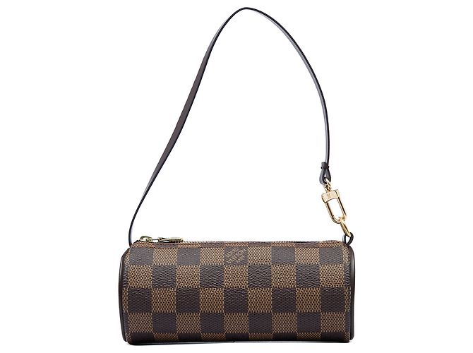 Sac à main Louis Vuitton Damier Ebene Papillon Pochette Marron