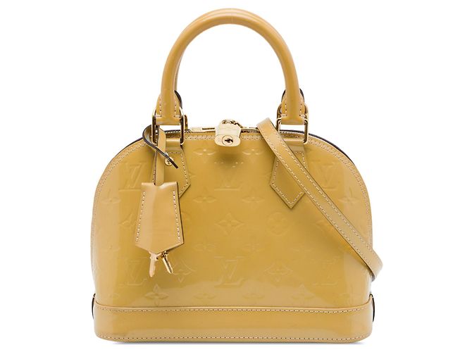 Borsa Louis Vuitton Monogram Vernis Alma BB Gialla Giallo