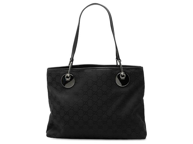Black Gucci Medium GG Canvas Eclipse Tote