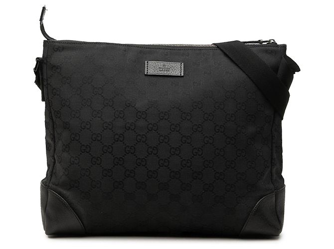 Borsa a tracolla Gucci GG Canvas Joy nera Nero