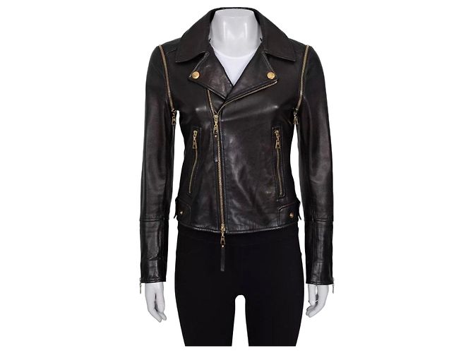 Louis Vuitton Brown Lambskin Jacket Vest Size 38/M Pre-owned